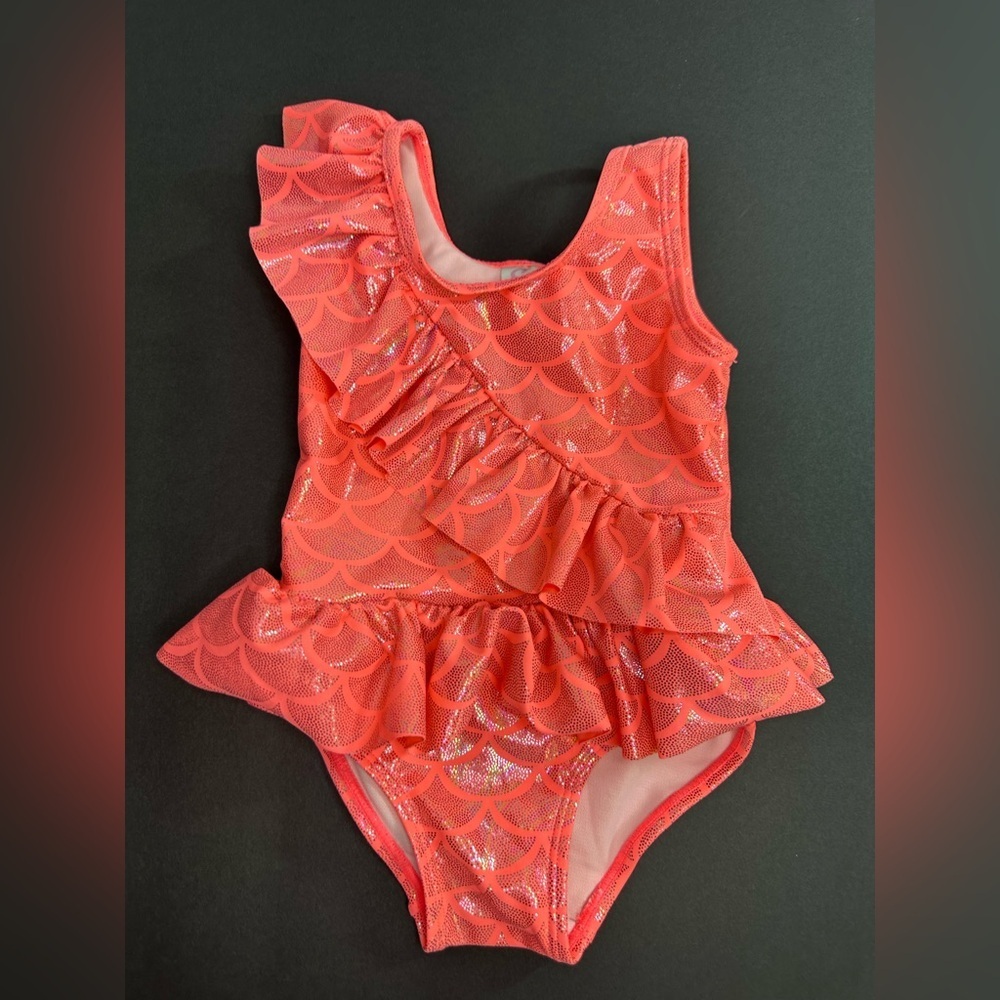 SOL Swim Baby/Kids bathing suit. Pink mermaid size 18 mth